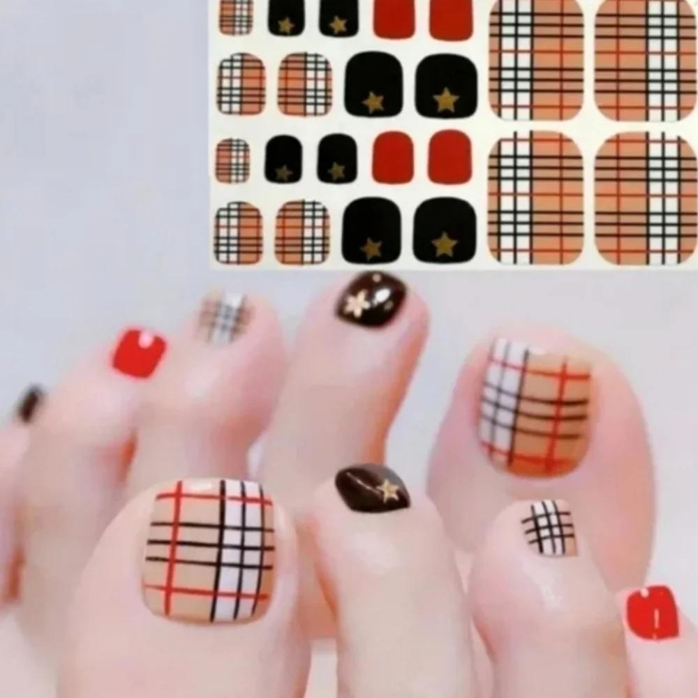 Trendy Self Adhesive Toe  Nails Wrap